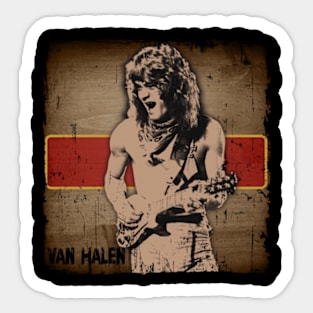 The van halen Art drawing Sticker